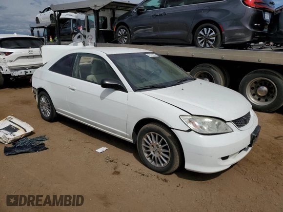 2005 Honda Civic LX with VIN 1HGEM21535L068543, listed as a Copart auction lot 67072854 with 229,873 mi miles and Salvage Title. Bid and sale history available at DreamBid. Image 4.