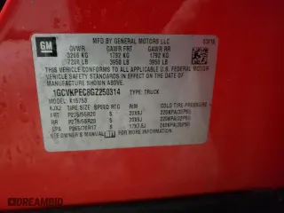 2016 Chevrolet Silverado 1500 Custom with VIN 1GCVKPEC8GZ250314, listed as a Copart auction lot 86489844 with 126,538 mi miles and Clean Title. Bid and sale history available at carsss.com. Image 12.