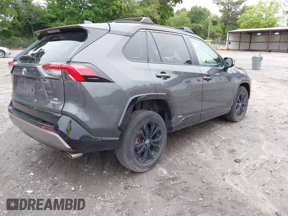 2022 Toyota RAV4 Hybrid SE with VIN 2T3T6RFV6NW036068, listed as a IAAI auction lot 42344831 with 44,801 mi miles and . Bid and sale history available at DreamBid. Image 4.