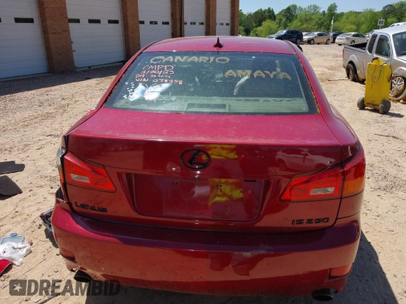 2008 Lexus IS 250 z VIN JTHBK262785078358, wystawiony jako IAAI lot #42059601 z przebiegiem 193 641 mil mil oraz . Historia ofert i sprzedaży dostępna na DreamBid. Obrazek 17.