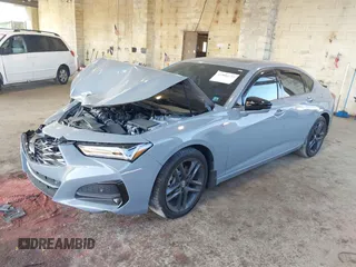 2025 Acura TLX w/A-Spec Package with VIN 19UUB6F53SA000302, listed as a IAAI auction lot 41806125 with 5,000 mi miles and . Bid and sale history available at carsss.com. Image 2.