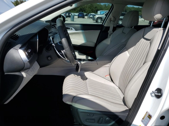 2021 Genesis G70 3.3T with VIN KMTG74LE8MU072654, listed as a Copart auction lot 74278574 with 27,323 mi miles and Non Repairable. Bid and sale history available at carsss.com. Image 7.