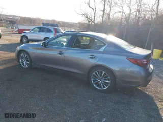 2018 Infiniti Q50 3.0t SPORT with VIN JN1EV7AR4JM437509, listed as a IAAI auction lot 41856195 with 127,473 mi miles. Bid and sale history available at carsss.com. Image 3.