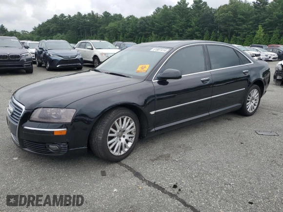 2007 Audi A8 L 4.2L with VIN WAUMV44E77N026086, listed as a Copart auction lot 61807414 with 0 mi miles and Salvage Title. Bid and sale history available at carsss.com. Image 1.