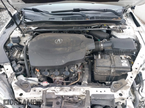 2015 Acura TLX V6 Tech with VIN 19UUB3F57FA009086, listed as a IAAI auction lot 41735411 with 212,203 mi miles. Bid and sale history available at carsss.com. Image 10.