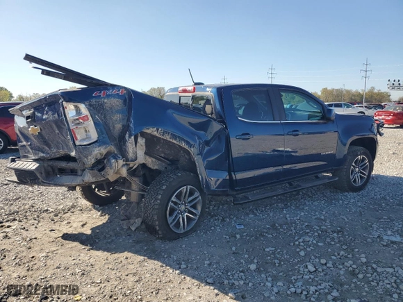 2019 Chevrolet Colorado 4WD LT with VIN 1GCGTCEN8K1357287, listed as a Copart auction lot 76434064 with 86,400 mi miles and Salvage Title. Bid and sale history available at carsss.com. Image 3.