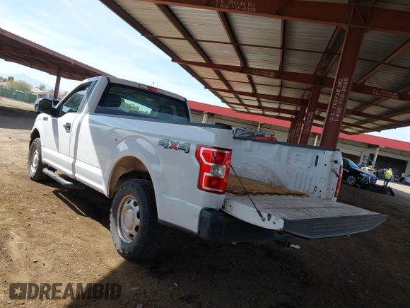 2018 Ford F-150 XL with VIN 1FTMF1E55JKD44181, listed as a IAAI auction lot 41626901 with 217,486 mi miles and . Bid and sale history available at DreamBid. Image 3.