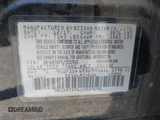 2018 Nissan Sentra S with VIN 3N1AB7AP6JY237640, listed as a IAAI auction lot 42131498 with 155,758 mi miles and . Bid and sale history available at DreamBid. Image 9.