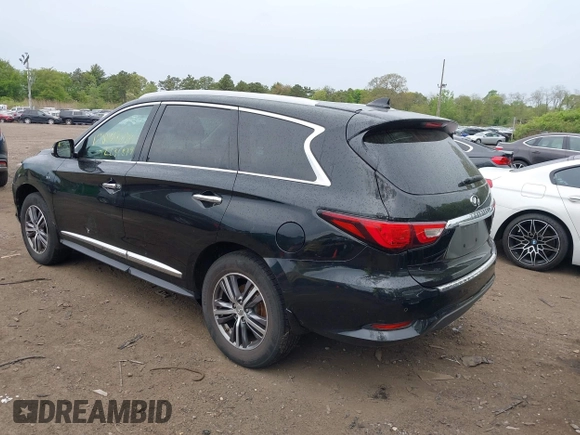 2017 Infiniti QX60 with VIN 5N1DL0MM6HC503852, listed as a IAAI auction lot 42236879 with 159,563 mi miles and . Bid and sale history available at DreamBid. Image 3.