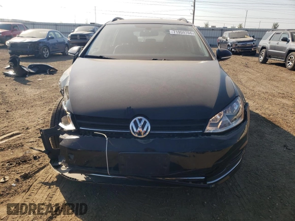 2017 Volkswagen Golf SportWagen S with VIN 3VWC17AU0HM536537, listed as a Copart auction lot 71959704 with 48,502 mi miles and Salvage Title. Bid and sale history available at carsss.com. Image 5.