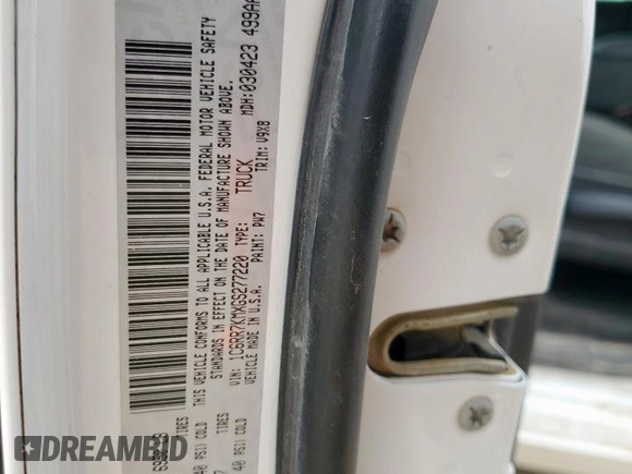 2016 Ram 1500 Tradesman with VIN 1C6RR7KMXGS277220, listed as a Copart auction lot 63845115 with 159,743 mi miles and Clean title. Bid and sale history available at DreamBid. Image 12.