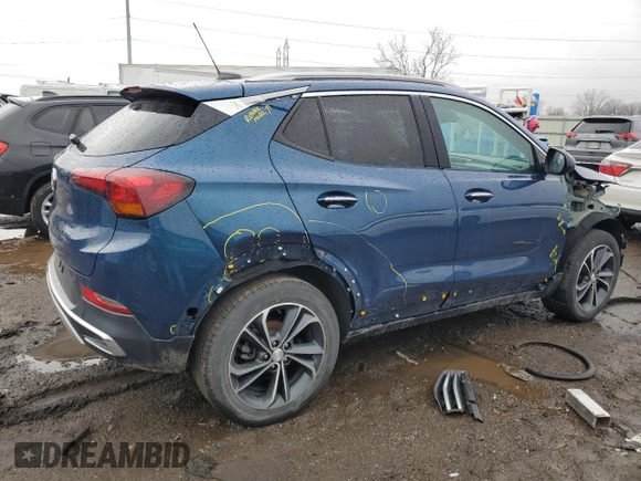 2021 Buick Encore GX Essence with VIN KL4MMFSL3MB126714, listed as a Copart auction lot 46867885 with 61,260 mi miles and Clean title. Bid and sale history available at DreamBid. Image 3.