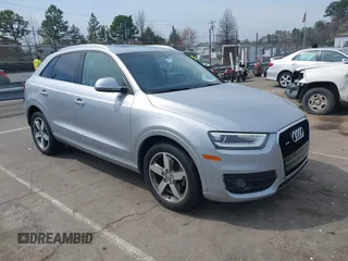 2015 Audi Q3 2.0T Premium Plus with VIN WA1EFCFS0FR006247, listed as a IAAI auction lot 41813251 with 126,042 mi miles. Bid and sale history available at carsss.com. Image 1.