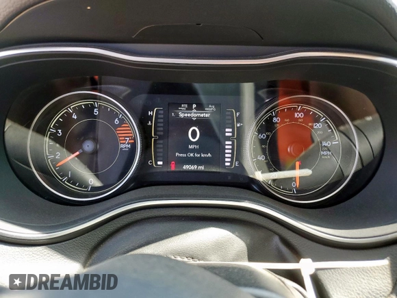 2020 Jeep Cherokee Latitude Plus with VIN 1C4PJLLB4LD557114, listed as a Copart auction lot 61626615 with 49,069 mi miles and Clean title. Bid and sale history available at DreamBid. Image 9.