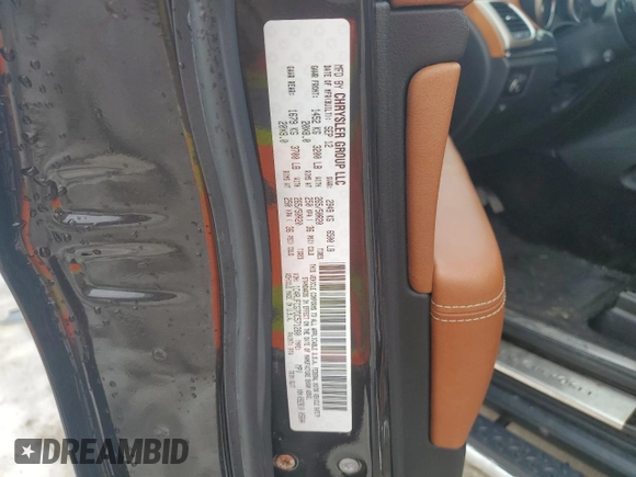 2013 Jeep Grand Cherokee Overland with VIN 1C4RJFCG7DC571280, listed as a Copart auction lot 47250365 with 53,907 mi miles and Salvage Title. Bid and sale history available at carsss.com. Image 14.