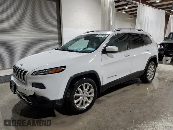 2016 Jeep Cherokee Limited with VIN 1C4PJMDS3GW328244, listed as a Copart auction lot 52096305 with 63,010 mi miles and Salvage title. Bid and sale history available at DreamBid. Image 1.