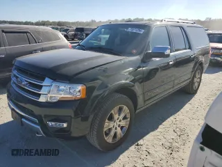 2016 Ford Expedition EL Platinum with VIN 1FMJK1MT6GEF15554, listed as a Copart auction lot 75571294 with 81,496 mi miles and Salvage Title. Bid and sale history available at carsss.com. Image 1.