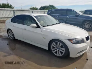 2008 BMW 3 Series 328i with VIN WBAVA37538NL46299, listed as a Copart auction lot 60355545 with 144,821 mi miles and Salvage title. Bid and sale history available at DreamBid. Image 4.