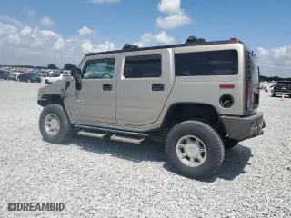 2003 Hummer H2 with VIN 5GRGN23U83H124614, listed as a Copart auction lot 50595255 with 121,356 mi miles and Salvage Title. Bid and sale history available at carsss.com. Image 2.