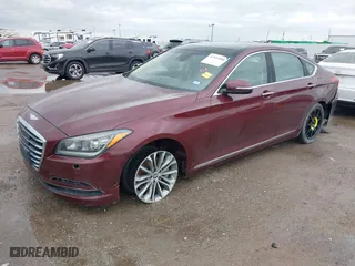 2015 Hyundai Genesis 3.8L with VIN KMHGN4JE5FU049032, listed as a IAAI auction lot 41923088 with 105,013 mi miles. Bid and sale history available at carsss.com. Image 17.