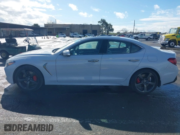 2019 Genesis G70 Dynamic with VIN KMTG34LE2KU032479, listed as a IAAI auction lot 41561604 with 68,098 mi miles and . Bid and sale history available at DreamBid. Image 14.