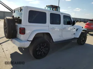 2021 Jeep Wrangler Unlimited Sahara High Altitude z VIN 1C4HJXEGXMW597689, wystawiony jako Copart lot #72390024 z przebiegiem 33 200 mil mil oraz Szkoda całkowita • Salvage title. Historia ofert i sprzedaży dostępna na DreamBid. Obrazek 3.