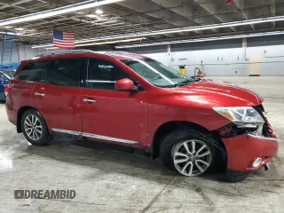 2014 Nissan Pathfinder SV with VIN 5N1AR2MM0EC616978, listed as a Copart auction lot 46463385 with 131,758 mi miles and Salvage Title. Bid and sale history available at carsss.com. Image 4.