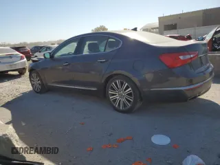2014 Kia Cadenza Premium with VIN KNALN4D70E5153093, listed as a Copart auction lot 77487944 with 122,907 mi miles and Salvage Title. Bid and sale history available at carsss.com. Image 2.
