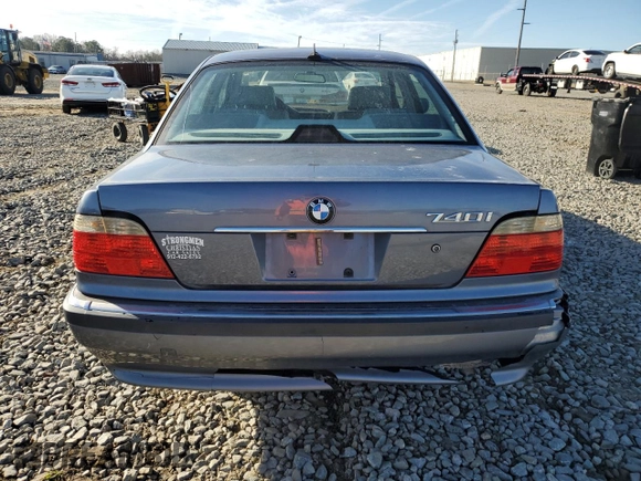 2001 BMW 7 Series 740iA with VIN WBAGG83411DN85508, listed as a Copart auction lot 42105654 with 167,797 mi miles and Non Repairable. Bid and sale history available at carsss.com. Image 6.