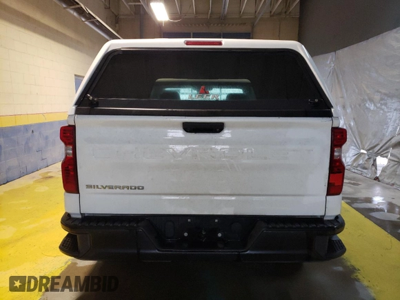 2023 Chevrolet Silverado 1500 Work Truck with VIN 3GCNAAEK4PG355102, listed as a Copart auction lot 82009594 with 72,008 mi miles and Clean Title. Bid and sale history available at DreamBid. Image 6.
