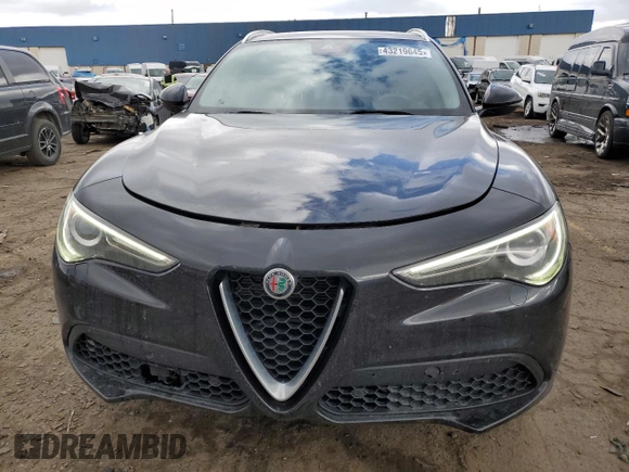 2019 Alfa Romeo Stelvio Ti with VIN ZASPAKBN4K7C42498, listed as a Copart auction lot 43219645 with 102,115 mi miles and Clean title. Bid and sale history available at DreamBid. Image 5.