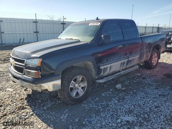 2006 Chevrolet Silverado 1500 LT1 with VIN 1GCEK19Z96Z288743, listed as a Copart auction lot 46788745 with 197,232 mi miles and Salvage Title. Bid and sale history available at carsss.com. Image 1.
