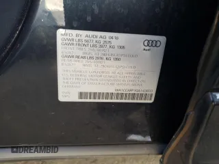 2016 Audi SQ5 Premium Plus with VIN WA1CCAFP7GA143833, listed as a Copart auction lot 71398422 with 22,422 mi miles. Bid and sale history available at carsss.com. Image 13.