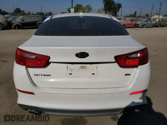 2015 Kia Optima LX with VIN KNAGM4A71F5644007, listed as a Copart auction lot 80284624 with 134,025 mi miles and Salvage Title. Bid and sale history available at carsss.com. Image 6.