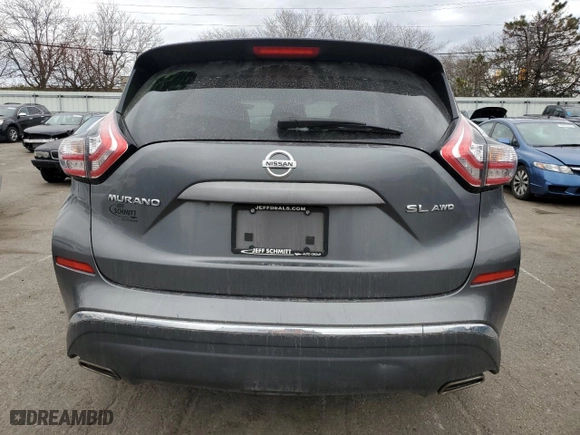 2015 Nissan Murano SL with VIN 5N1AZ2MH5FN258169, listed as a Copart auction lot 49240345 with 101,885 mi miles and Salvage Title. Bid and sale history available at carsss.com. Image 6.