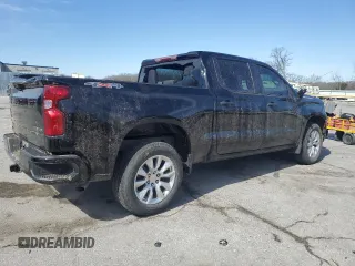 2023 Chevrolet Silverado 1500 Custom with VIN 1GCPDBEK3PZ171808, listed as a Copart auction lot 49841145 with 22,549 mi miles and Salvage Title. Bid and sale history available at DreamBid. Image 3.