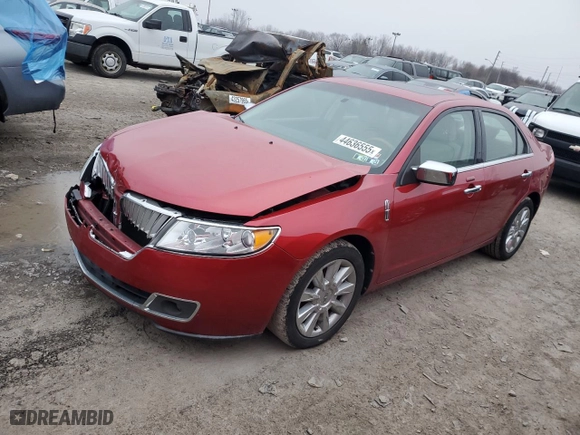 2010 Lincoln MKZ with VIN 3LNHL2JC8AR750631, listed as a Copart auction lot 44636555 with 80,223 mi miles and Salvage Title. Bid and sale history available at carsss.com. Image 1.