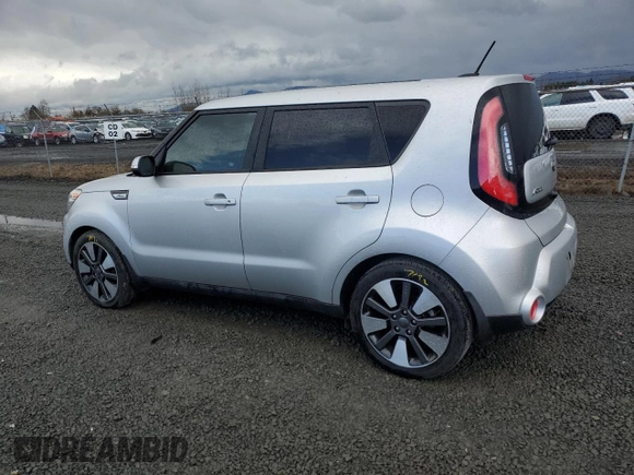 2015 Kia Soul + with VIN KNDJX3A59F7770337, listed as a Copart auction lot 46290595 with 62,434 mi miles and Salvage Title. Bid and sale history available at DreamBid. Image 2.