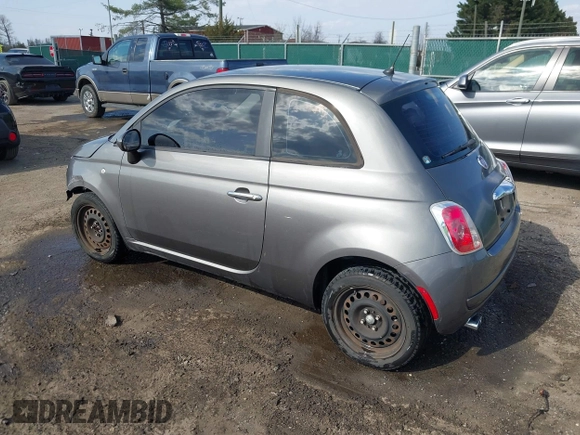2013 FIAT 500 Pop with VIN 3C3CFFARXDT709480, listed as a IAAI auction lot 41851049 with 126,334 mi miles. Bid and sale history available at carsss.com. Image 3.