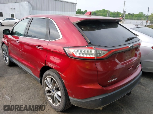 2015 Ford Edge Titanium z VIN 2FMPK3K97FBB70736, wystawiony jako IAAI lot #41998404 z przebiegiem 78 087 mil mil oraz . Historia ofert i sprzedaży dostępna na DreamBid. Obrazek 3.