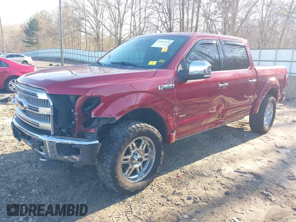 2015 Ford F-150 XLT with VIN 1FTEW1EG9FFA66343, listed as a IAAI auction lot 41497429 with 105,013 mi miles. Bid and sale history available at carsss.com. Image 17.