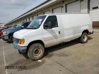 2007 Ford Econoline Cargo Commercial z VIN 1FTNE24W77DA99727, wystawiony jako Copart lot #55061535 z przebiegiem 409 900 mil mil oraz Czysty tytuł • Clean title. Historia ofert i sprzedaży dostępna na DreamBid. Obrazek 1.