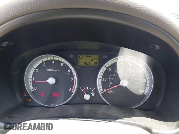 2009 Hyundai Accent Auto GLS with VIN KMHCN46C59U374905, listed as a IAAI auction lot 42414572 with 180,119 mi miles and . Bid and sale history available at DreamBid. Image 7.