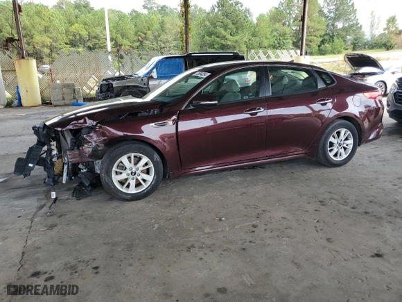 2016 Kia Optima LX with VIN 5XXGT4L36GG108540, listed as a Copart auction lot 72884284 with 127,020 mi miles and Salvage Title. Bid and sale history available at carsss.com. Image 1.