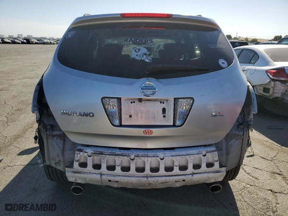 2005 Nissan Murano SL with VIN JN8AZ08T35W325047, listed as a Copart auction lot 69662484 with 132,492 mi miles and Salvage Title. Bid and sale history available at carsss.com. Image 6.