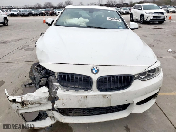 2015 BMW 4 Series 435i xDrive with VIN WBA3R5C56FK371424, listed as a Copart auction lot 45650215 with 67,928 mi miles and Salvage Title. Bid and sale history available at carsss.com. Image 5.