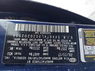 2018 Kia Optima LX z VIN 5XXGT4L30JG202534, wystawiony jako IAAI lot #42222497 z przebiegiem Nie podano mil oraz . Historia ofert i sprzedaży dostępna na DreamBid. Obrazek 9.