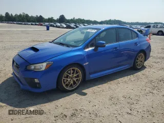 2015 Subaru WRX STI Launch with VIN JF1VA2W6XF9800907, listed as a Copart auction lot 61059575 with 106,215 mi miles and Salvage title. Bid and sale history available at DreamBid. Image 1.