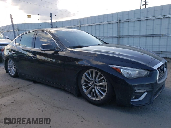 2021 Infiniti Q50 3.0t LUXE with VIN JN1EV7BP9MM700661, listed as a Copart auction lot 47864815 with 70,459 mi miles and Non Repairable. Bid and sale history available at carsss.com. Image 4.