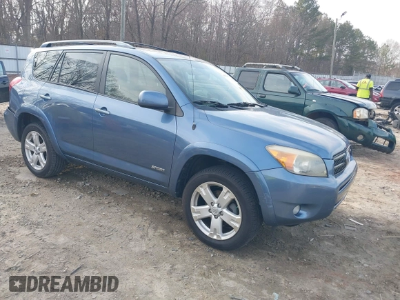 2007 Toyota RAV4 Sport with VIN JTMZK32V476007438, listed as a IAAI auction lot 41502417 with 183,145 mi miles and . Bid and sale history available at DreamBid. Image 1.